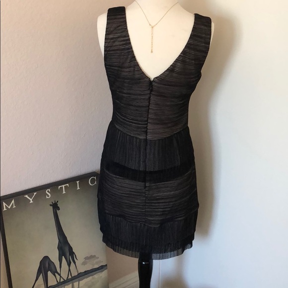 BCBGMAXAZRIA Sven Shirred Mesh Dress - Picture 5 of 8
